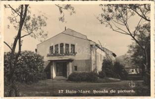 Nagybánya, Baia Mare; Scoala de pictura / festőiskola / art school + 1940 Nagybánya visszatért So. Stpl