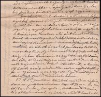 1883 Esztergom, Az esztergomi borászati egylet kézzel írt szerződéstervezete Szabó Dániel komáromi (...