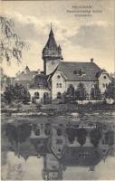 1929 Hajmáskér, Parancsnoksági épület tó részlettel (EK)