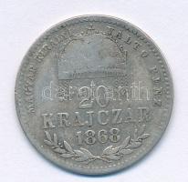 1868KB 20kr Ag "Magyar Királyi Váltó Pénz" T:3
Adamo M11.1