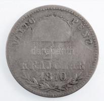 1870GYF 20kr Ag Váltó Pénz T:3 Adamo M11.1