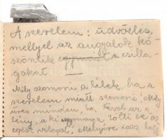 cca 1925 Faragó Sándor Papíráruházának (Szolnok) reklámja, városképes alumínium tokban lévő jegyzetf...