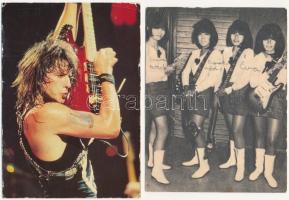 8 db MODERN motívum képeslap: zenészek / 8 modern motive postcards: singers and musicians