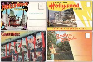 7 db MODERN amerikai város képeslapfüzet / 7 modern American (USA) town-view postcard booklets