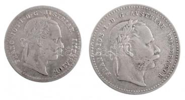 Ausztria 1868. 20kr Ag "Ferenc József" + 1870. 10kr Ag "Ferenc József" T:2-
Aus...