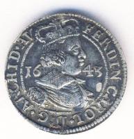Ausztria 1643. 3Kr Ag Ferdinánd Károly főherceg T:3+