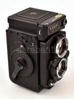 Yashica Mat 124G Yashinon 3,5/80mm objektívvel. Eredti bőr tokkal, válszíjjal, szép állapotban / Yas...