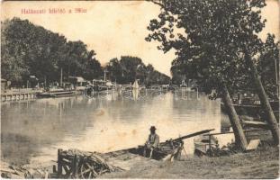 1911 Siófok, Halászati kikötő a Sión. Divald Károly műintézete 1054-1909. (fl)