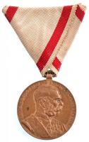 1898. Jubileumi Emlékérem Fegyveres Erő Számára / Signum memoriae (AVSTR) Br kitüntetés nem hozzávaló mellszalaggal T:2 Hungary 1898. Commemorative Jubilee Medal for the Armed Forces decoration with not own ribbon C:XF NMK 249.