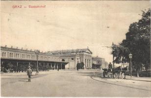 1911 Graz (Steiermark), Südbahnhof / railway station. Jos. A. Kienreich