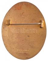 ~1910. "Koronás Vöröskereszt" aranyozott, zománcozott jelvény hátlapon "MORZSÁNYIJ. B...