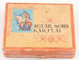 cca 1940 Magyar sors kártyái. Régi MEBO Piatnik kártyajáték eredeti dobozában, leírással, komplett. ...