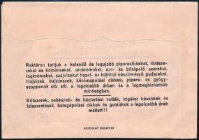Weber Patika Pécs Városháza receptboríték, benne Wallerstein József gyermekszakorvos receptjével