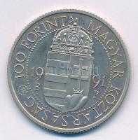 1991. 100Ft Cu-Ni "II. János Pál pápa látogatása" T:1 (eredetileg PP)
Adamo EM119