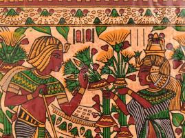 10 db egyiptomi papiruszkép klf grafikákkal 40x50 cm