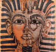 10 db egyiptomi papiruszkép klf grafikákkal 40x50 cm