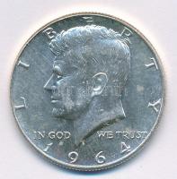 Amerikai Egyesült Államok 1964. 1/2$ Ag Kennedy T:1-,2 USA 1964. 1/2 Dollar Ag Kennedy C:AU,XF Krause KM#202