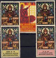 5 db Szent István levélzáró