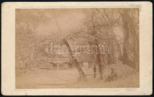 cca 1900 Pécska, Holt-Maros, keményhátú fotó, hátoldalon feliratozva, 21×13 cm