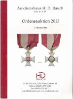 Auktionhaus H. D. Rauch katalógus: Ordensauktion 2013., használt állapotban.