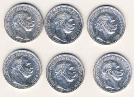 1915. 1K Ag (6x) T:2,2/3