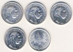 1914-15. 1K Ag (4x) + 1939. 1P Ag T:2+,2,2/3