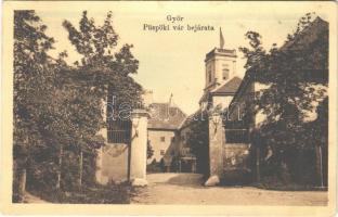 1913 Győr, Püspöki vár bejárata