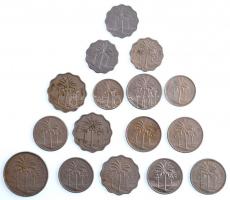 Irak 16db-os érmetétel T:2-3
Iraq 16pcs coin lot C:XF-F