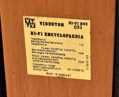 Videoton hi-fi box encyclopaedia, 21,5x29x11 cm
