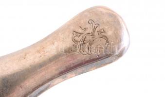 Ezüst (Ag) kések (6db) és villák (nagy: 6 db, kicsi: 7 db), jelzettek, h: 23 cm, 26 cm, 18,5 cm, bru...