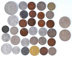 Ausztria 1893-1967. 34db-os érmetétel, közte 1958-1974. 10Sch Ag (2xklf) T:vegyes Austria 1893-1967. 34pcs coin lot, within 1958-1974. 10 Schilling Ag (2xdiff) C:mixed