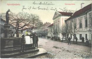 1910 Sátoraljaújhely, Vármegyeháza, kút (EK)
