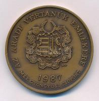 Bognár György (1944-) 1987. "MÉE Gyöngyösi Csoport - Aradi Vértanúk / Nagysándor József" B...