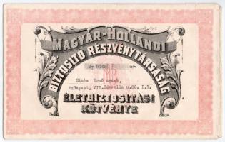 Budapest 1927. "Hazai Általános Biztosító Részvénytársaság" részvénye 20P-ről, szárazpecsé...