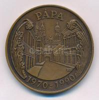 Bognár György (1944-) 1990. "20 éves a MÉE Pápai Csoportja / Pápa 1970-1990" Br emlékérem ...