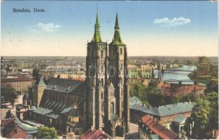 1938 Wroclaw, Breslau; Dom / cathedral + Benutz die Luftpost!