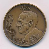 Vígh Tamás (1926-) 1990. "MÉE / Száz éve született Ferenczy Béni" Br emlékérem (42,5mm) T:...