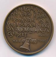 Bognár György (1944-) 1990. "MÉE Budapest / Nagy Imre a magyar nép mártírja" Br emlékérem ...