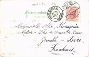 1907 Karlovy Vary, Karlsbad; Theater mit Theatercafé / theatre, café (EK)