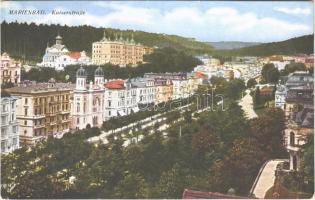 1923 Marianske Lazne, Marienbad; Kaiserstraße / street view, synagogue (EK)