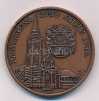 Csóka Zsuzsa (1962-) 1999. "Letenye / MÉE Nagykanizsa 1999. július 17-18." Br emlékérem (4...
