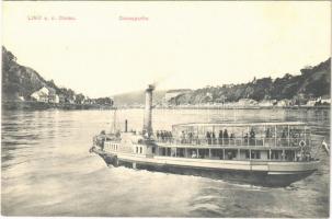 Linz a.d. Donau, SS Babenberg oldalkerekes személyszállító gőzhajó / passenger steamship