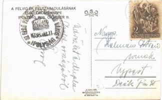 1938 Ipolyság, Sahy; bevonulás, kerékpáros katonák / entry of the Hungarian troops, soldiers on bicy...