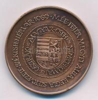 Fritz Mihály (1947-) 1989. "MÉE Székesfehérvár / Albert király" Br emlékérem (42,5mm) T:1-...