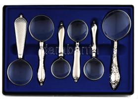 6 db-os nagyító készlet, eredeti dobozában, újszerű állapotban