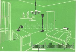 Lampart csillár mindig divat / Hungarian chandelier advertising card