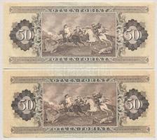 1986. 50Ft + 1989. 50Ft T:II-,III szép papír
Adamo F24, F25