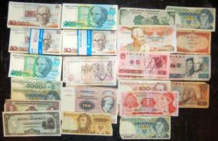 Vegyes világ tétel, 537db, benne sok brazil kötegekben, egymásutáni sorszámokkal T:I (többnyire),II,III