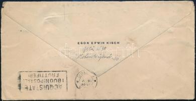 1925 Egon Erwin Kisch (1885-1948) ,,a száguldó riporter", németül író zsidó származású cseh újs...