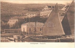 Veli Losinj, Lussingrande; Pescheria / fish market, fishing boats (képeslapfüzetből / from postcard booklet)
